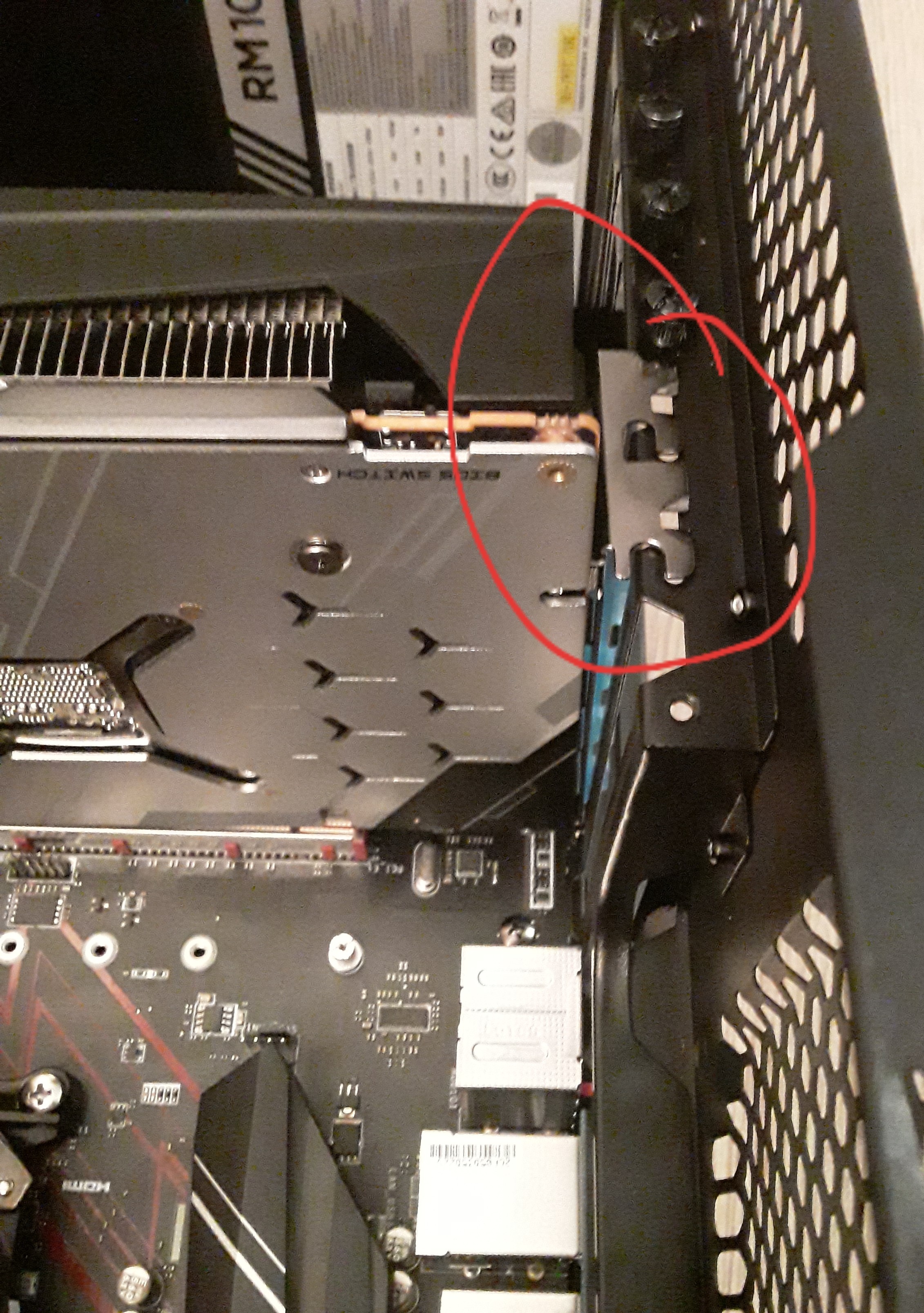 Any pc guys? HELP! my GPU wont fit all the way